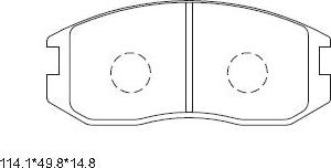 Asimco KD4718W - Kit de plaquettes de frein, frein à disque cwaw.fr