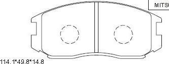 Asimco KD4718 - Kit de plaquettes de frein, frein à disque cwaw.fr