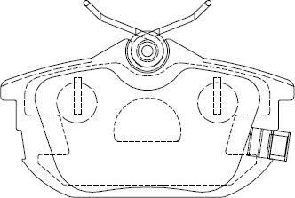 Asimco KD4733 - Kit de plaquettes de frein, frein à disque cwaw.fr