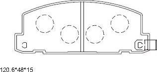 Asimco KD4726 - Kit de plaquettes de frein, frein à disque cwaw.fr