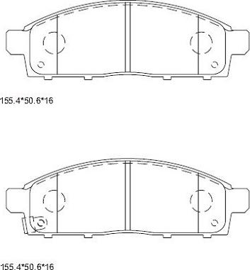 Asimco KD4723 - Kit de plaquettes de frein, frein à disque cwaw.fr