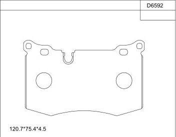 Asimco KD6592 - Kit de plaquettes de frein, frein à disque cwaw.fr