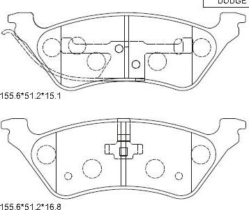 Asimco KD6509 - Kit de plaquettes de frein, frein à disque cwaw.fr