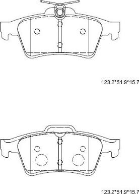 Asimco KD6508 - Kit de plaquettes de frein, frein à disque cwaw.fr