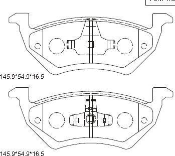 Asimco KD6514 - Kit de plaquettes de frein, frein à disque cwaw.fr