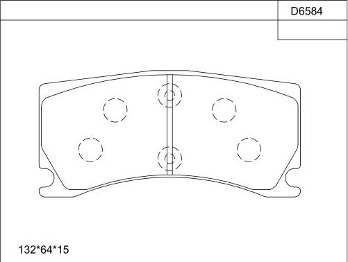 Asimco KD6584 - Kit de plaquettes de frein, frein à disque cwaw.fr