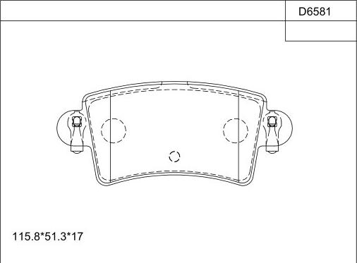 Asimco KD6581 - Kit de plaquettes de frein, frein à disque cwaw.fr