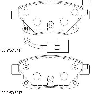 Asimco KD6602 - Kit de plaquettes de frein, frein à disque cwaw.fr