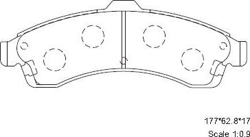 Asimco KD6303 - Kit de plaquettes de frein, frein à disque cwaw.fr