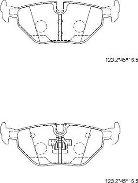 Asimco KD6793 - Kit de plaquettes de frein, frein à disque cwaw.fr