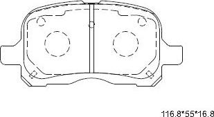 Asimco KD6769 - Kit de plaquettes de frein, frein à disque cwaw.fr