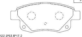 Asimco KD6789 - Kit de plaquettes de frein, frein à disque cwaw.fr