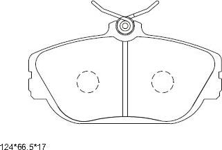 Asimco KD6729 - Kit de plaquettes de frein, frein à disque cwaw.fr