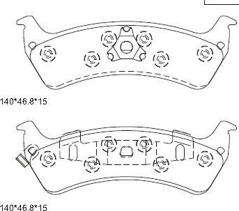 Asimco KD6772 - Kit de plaquettes de frein, frein à disque cwaw.fr