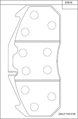 Asimco KD0918 - Kit de plaquettes de frein, frein à disque cwaw.fr