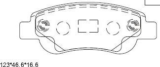 Asimco KD0718 - Kit de plaquettes de frein, frein à disque cwaw.fr