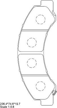 Asimco KD1601 - Kit de plaquettes de frein, frein à disque cwaw.fr