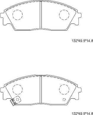 Asimco KD1791 - Kit de plaquettes de frein, frein à disque cwaw.fr