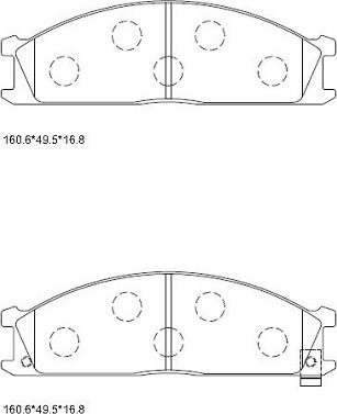 Asimco KD1792W - Kit de plaquettes de frein, frein à disque cwaw.fr