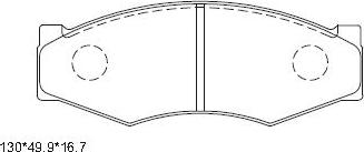 Asimco KD1748 - Kit de plaquettes de frein, frein à disque cwaw.fr