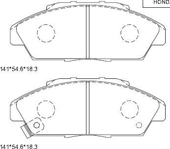 Asimco KD1763 - Kit de plaquettes de frein, frein à disque cwaw.fr