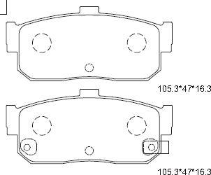 Asimco KD1714 - Kit de plaquettes de frein, frein à disque cwaw.fr