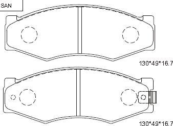 Asimco KD1786 - Kit de plaquettes de frein, frein à disque cwaw.fr