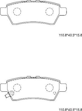 Asimco KD1788 - Kit de plaquettes de frein, frein à disque cwaw.fr