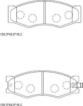 Asimco KD1787 - Kit de plaquettes de frein, frein à disque cwaw.fr