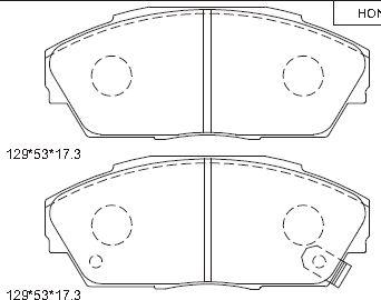 Asimco KD1774 - Kit de plaquettes de frein, frein à disque cwaw.fr