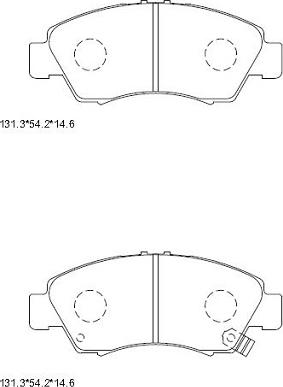 Asimco KD1777 - Kit de plaquettes de frein, frein à disque cwaw.fr