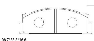 Asimco KD8704 - Kit de plaquettes de frein, frein à disque cwaw.fr