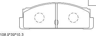 Asimco KD8705 - Kit de plaquettes de frein, frein à disque cwaw.fr