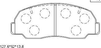 Asimco KD3392 - Kit de plaquettes de frein, frein à disque cwaw.fr