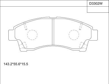 Asimco KD3302W - Kit de plaquettes de frein, frein à disque cwaw.fr