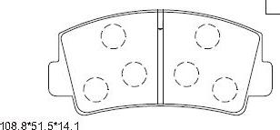 Asimco KD3315 - Kit de plaquettes de frein, frein à disque cwaw.fr