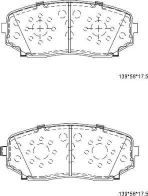 Asimco KD3740 - Kit de plaquettes de frein, frein à disque cwaw.fr