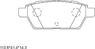 Asimco KD3756 - Kit de plaquettes de frein, frein à disque cwaw.fr