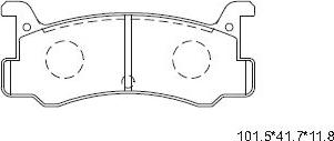 Asimco KD3753 - Kit de plaquettes de frein, frein à disque cwaw.fr