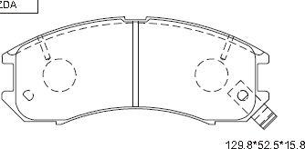 Asimco KD3764 - Kit de plaquettes de frein, frein à disque cwaw.fr