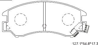 Asimco KD3763 - Kit de plaquettes de frein, frein à disque cwaw.fr