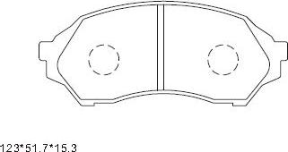 Asimco KD3725 - Kit de plaquettes de frein, frein à disque cwaw.fr