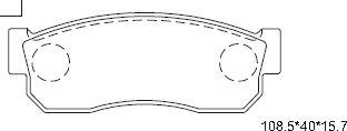 Asimco KD3771 - Kit de plaquettes de frein, frein à disque cwaw.fr