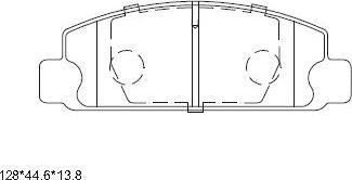 Asimco KD3772 - Kit de plaquettes de frein, frein à disque cwaw.fr