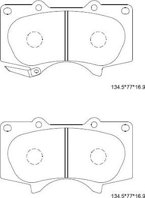 Asimco KD2482 - Kit de plaquettes de frein, frein à disque cwaw.fr