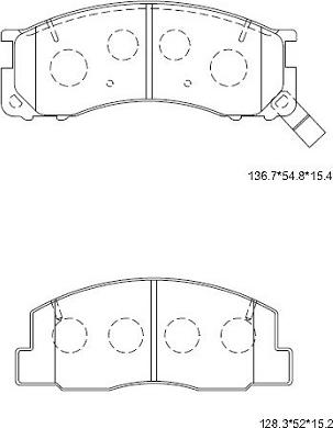 Asimco KD2691W - Kit de plaquettes de frein, frein à disque cwaw.fr