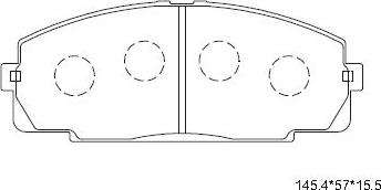 Asimco KD2605 - Kit de plaquettes de frein, frein à disque cwaw.fr