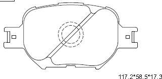 Asimco KD2607 - Kit de plaquettes de frein, frein à disque cwaw.fr