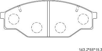 Asimco KD2689 - Kit de plaquettes de frein, frein à disque cwaw.fr