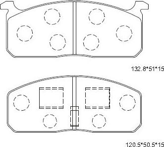 Asimco KD2635 - Kit de plaquettes de frein, frein à disque cwaw.fr